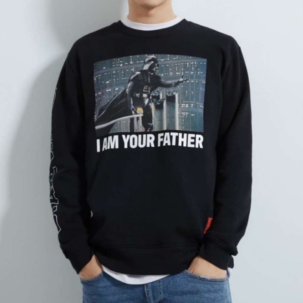 Zara Black Star Wars Vader Long Sleeve Sweatshirt